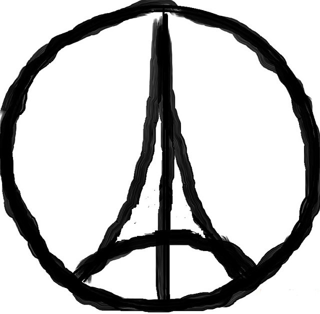 child looking at COP21 logo